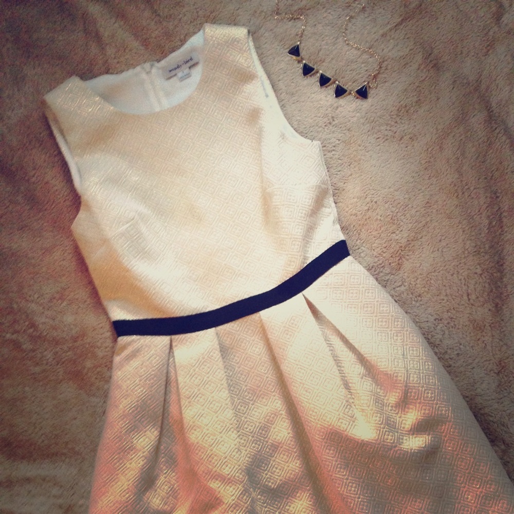 Modcloth Ivory dress by Wendy Bird